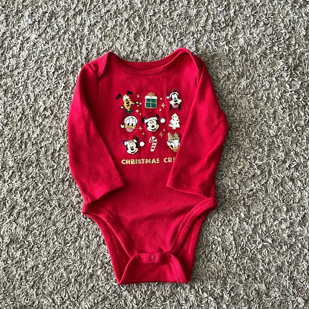 Baby Christmas long sleeve bodysuit